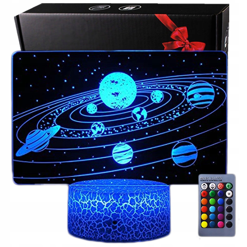 

Lampka 3D nocna led usb pilot Galaktyka Planety