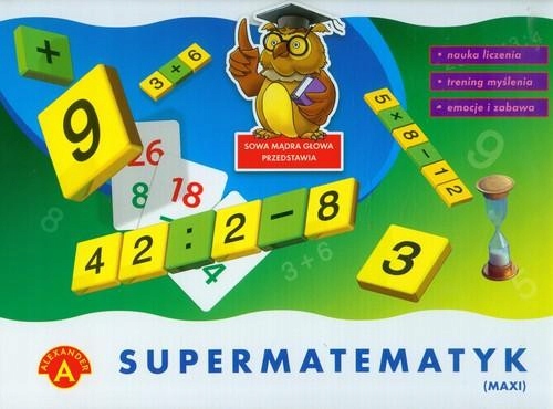 Gra Matematyczna Supermatematyk dla Dzieci Edukacyjna Zabawa w Liczby
