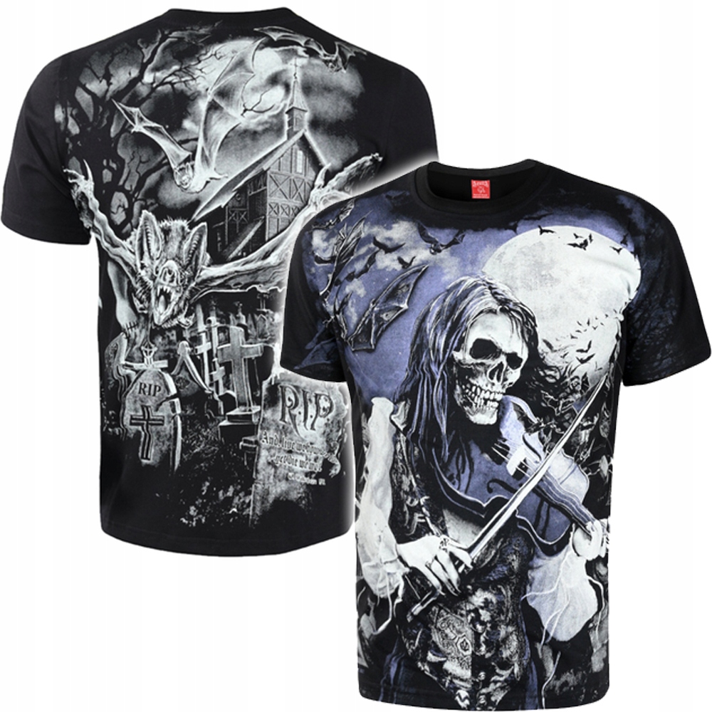 

Koszulka męska T-shirt Skull czaszka Hd r.L