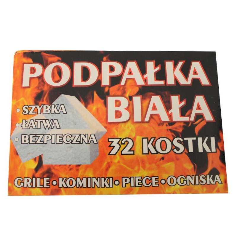 

Rozpałka do grilla kostka biała 32szt