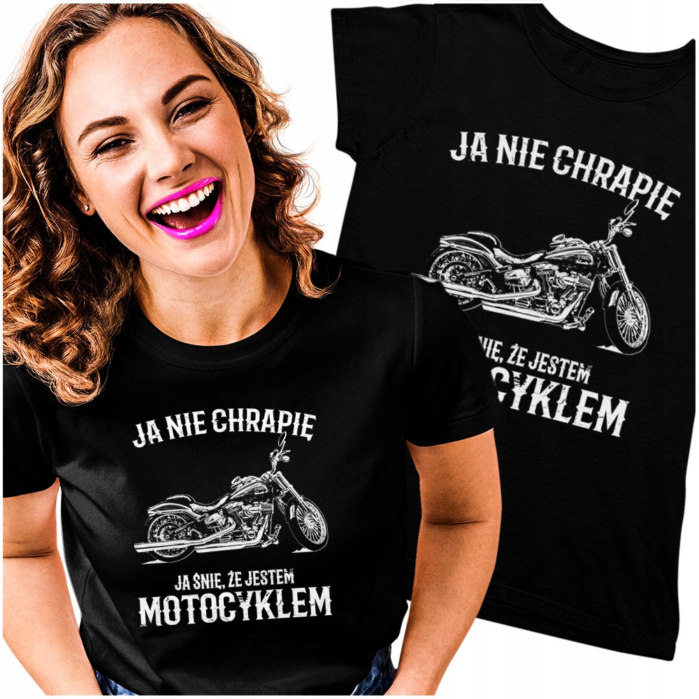 

Nie chrapię jestem Motor Bluzka Motocyklistki 2XL