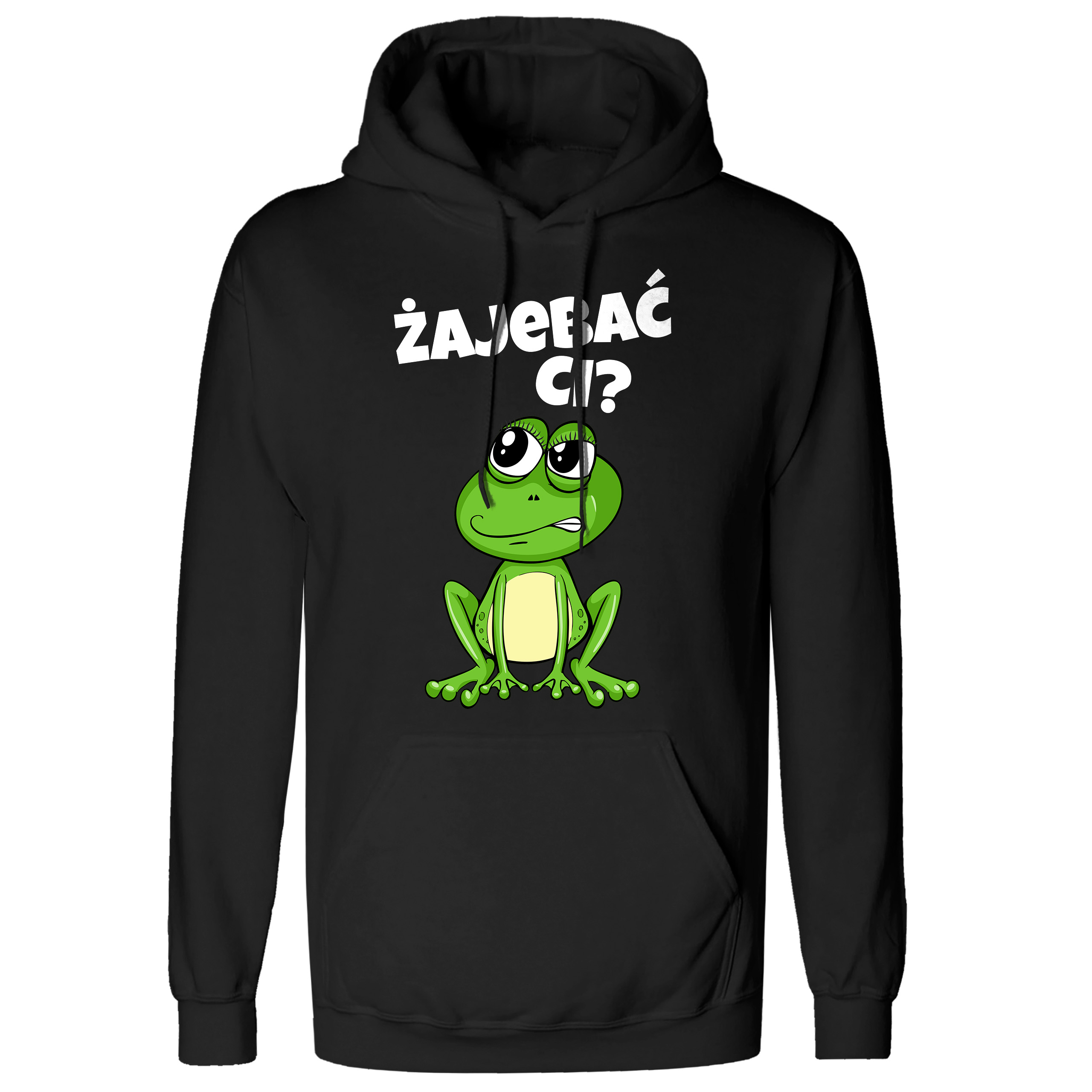 

Damska Bluza Z Kapturem Żaba Zajebać CI Roz 2XL