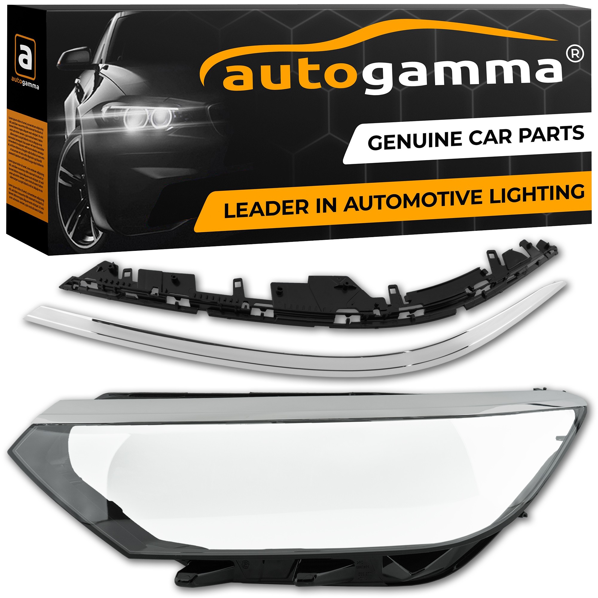Stínidlo Sklo Lamp Vw Passat B8 3G Full Led Komplet s brewkami (14-19) Levé