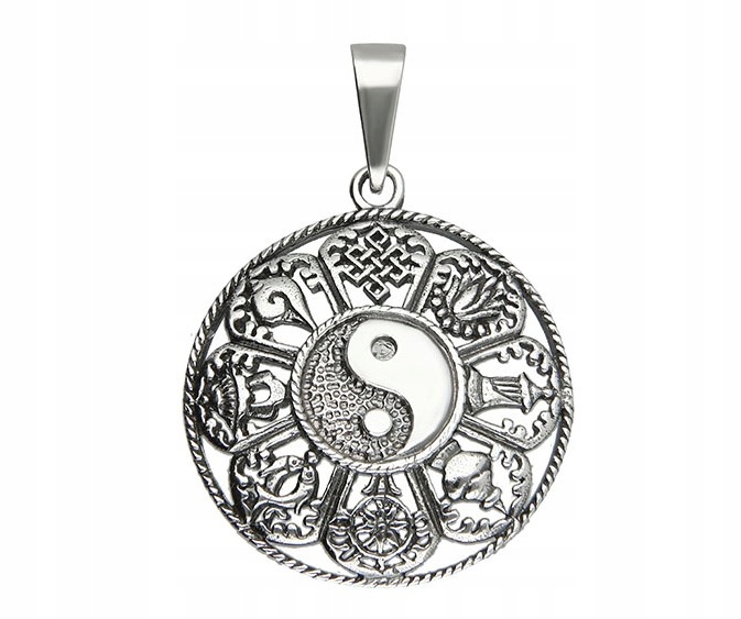 Symbol Rovnováhy Přívěsek Yin Yang a Stříbro 925