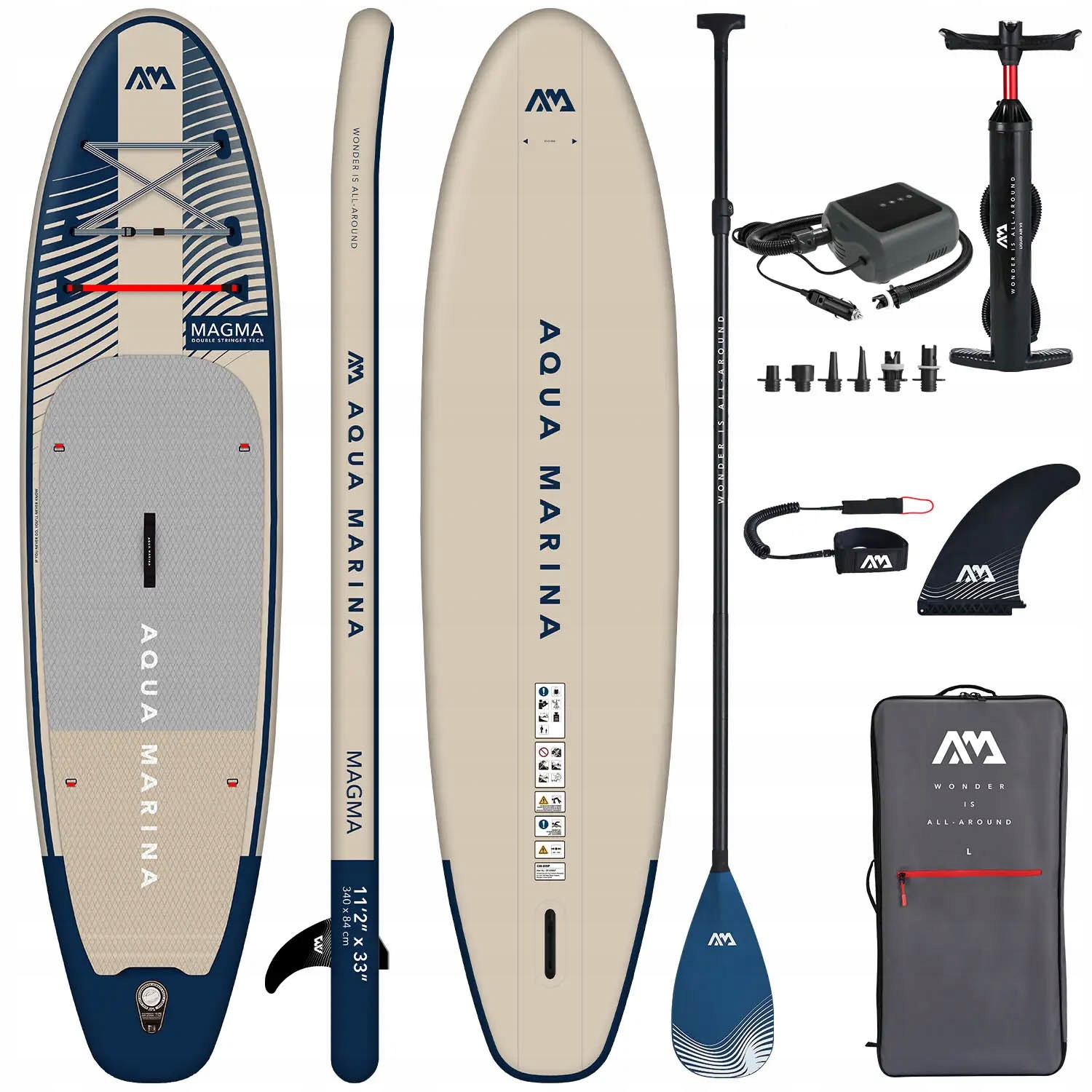 Deska Sup Pompowana Aqua Marina Magma 11'2" Pompka Elektryczna Pbg 6