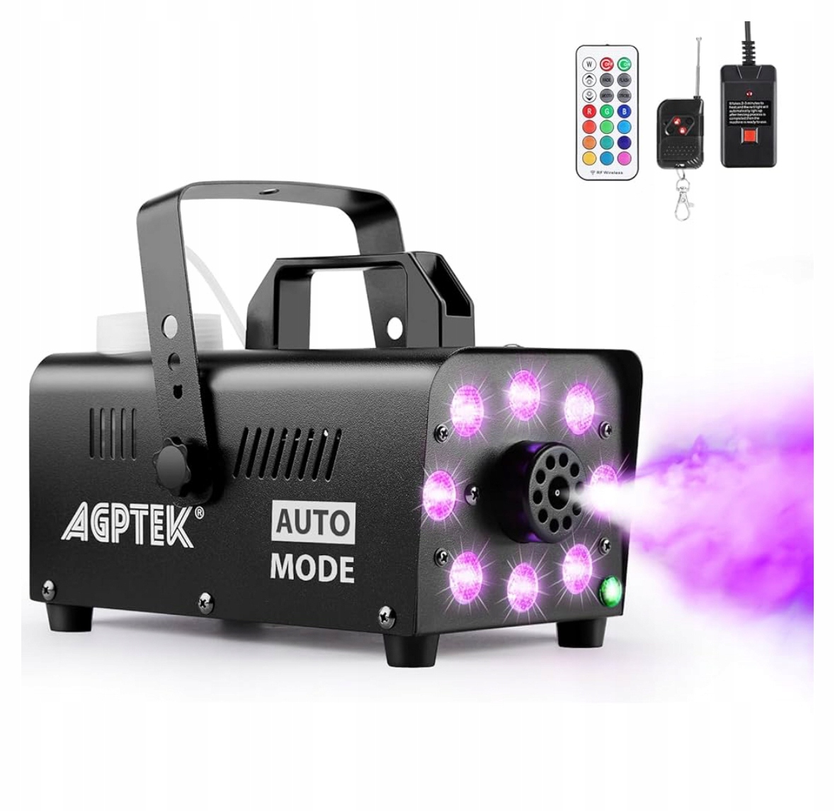 výrobník kouře s 8 Led diodami, 13 barev a Rgb efektem 500 W