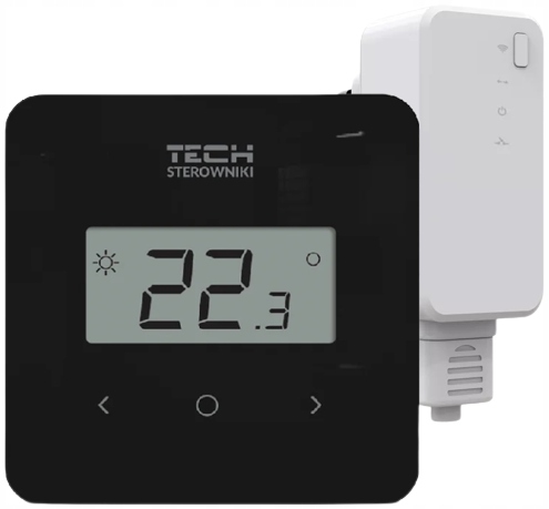 Tech Izbový Bezdrôtový Regulátor T-2.2 Čierny
