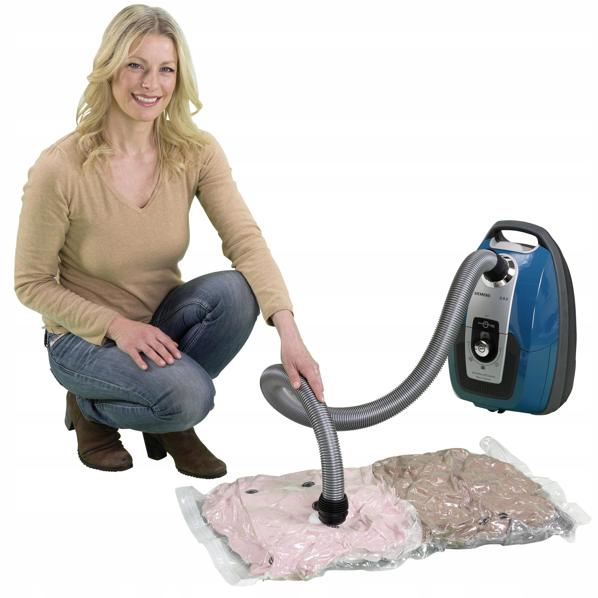 Levně Vakuové Sáčky Na Balení Textilií 6 Ks Průhledné 55X90 80X100 CM