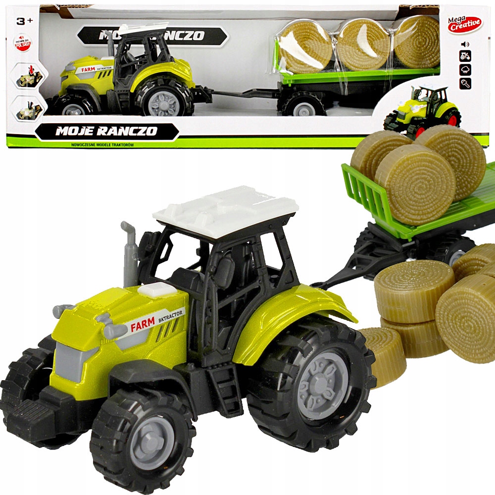 

Moje Ranczo Farma Traktor Przyczepa Z Belami Siana