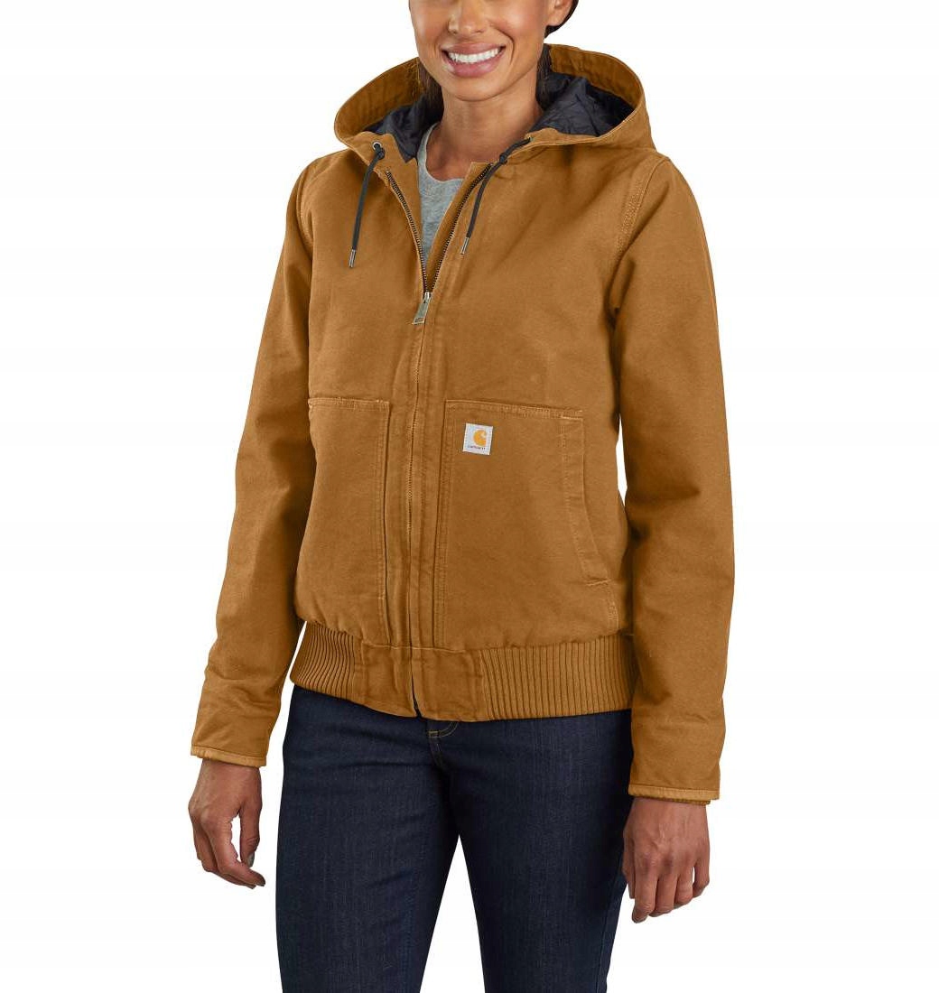 Aktivní bunda Carhartt Washed Duck hnědá