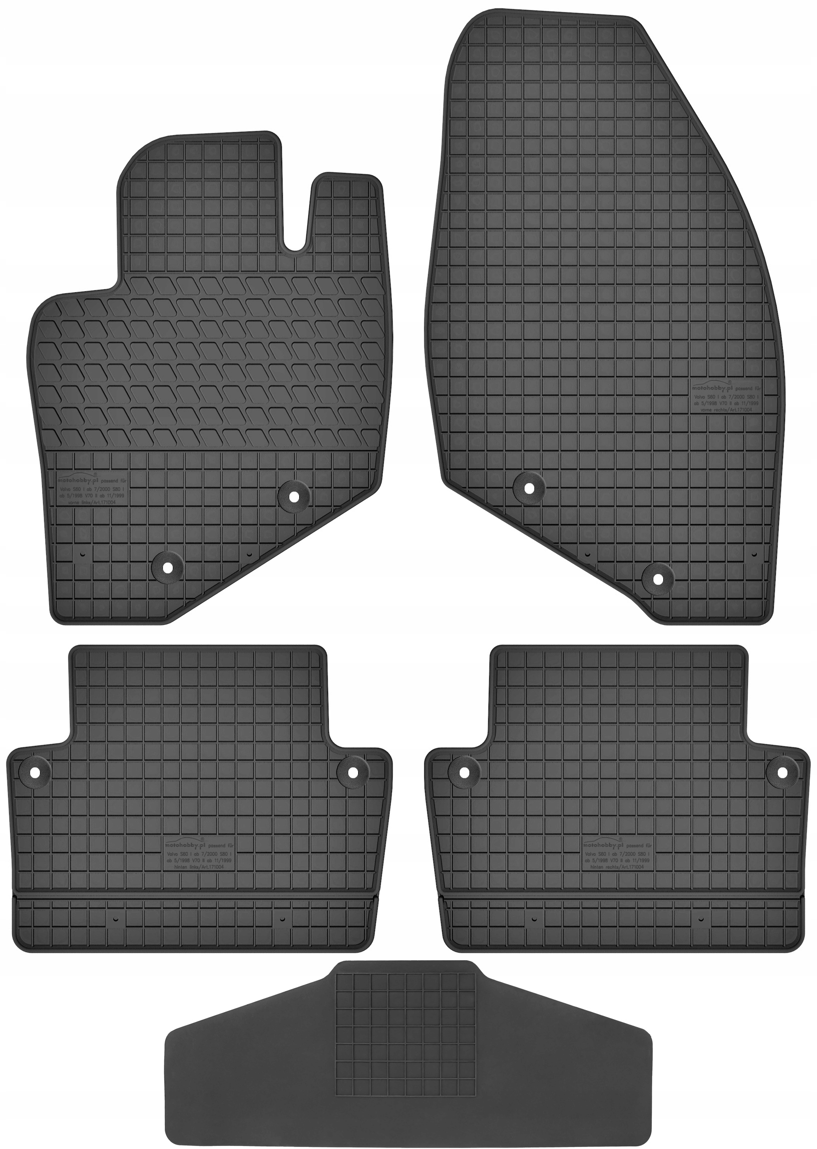 Килимки Max-Килимок резинові 171004+MHOSLD 5 el.