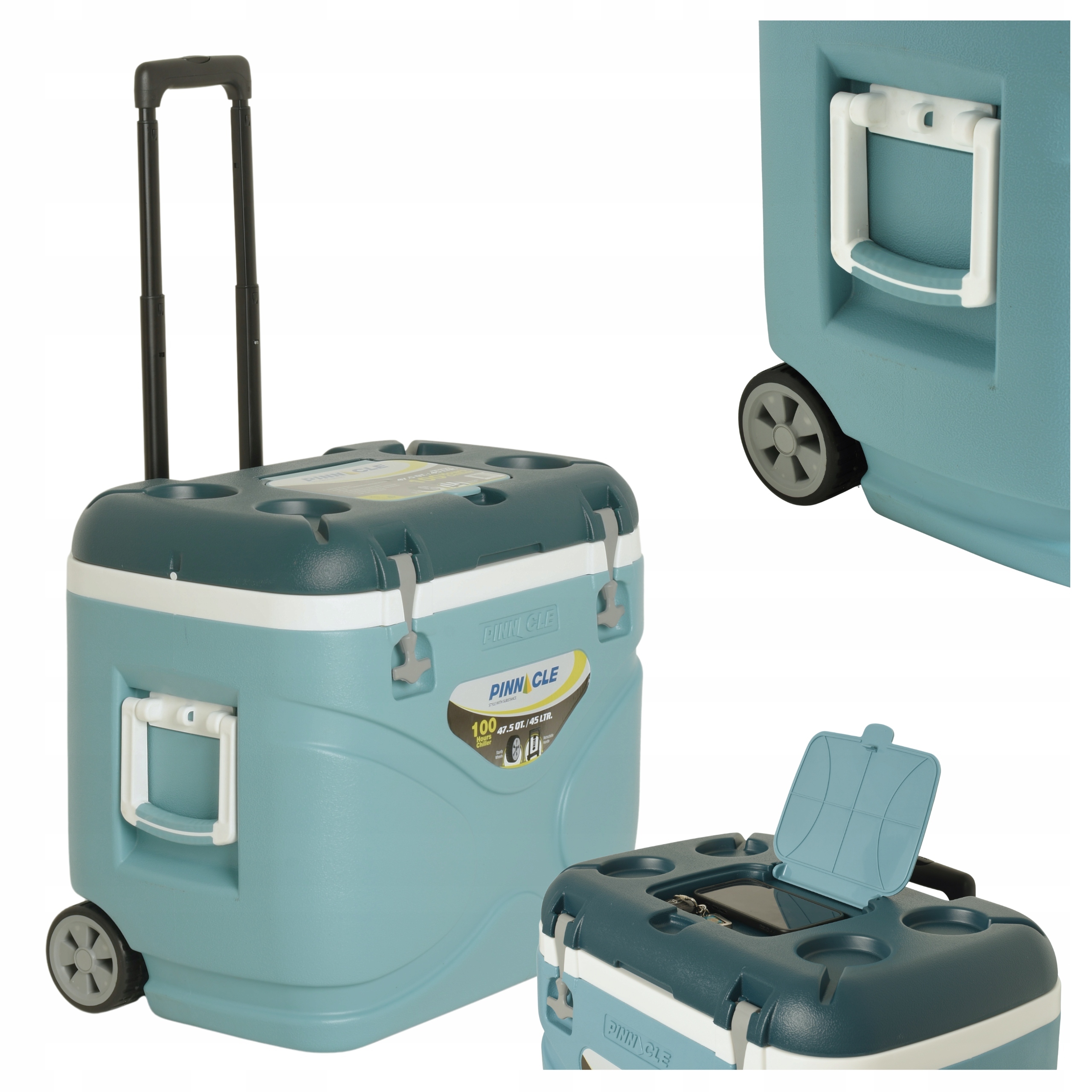 Pinnacle Turistická lednička 45 l s kolečky pro vložky TPX3012 Velká modrá