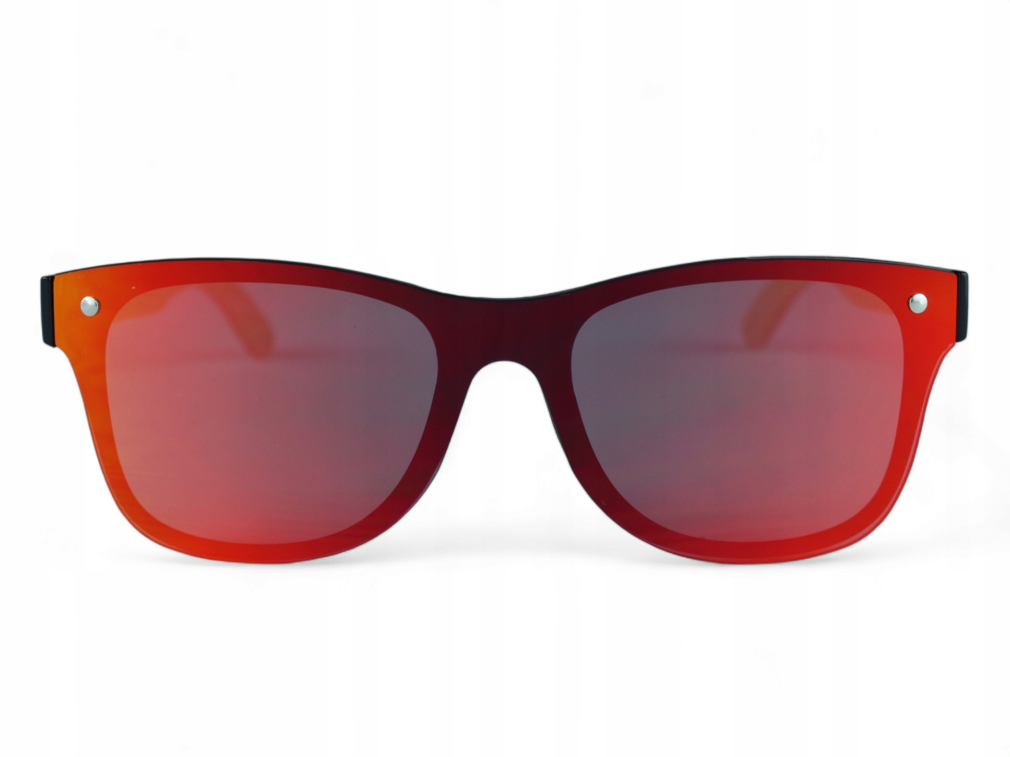 OKULARY PRZECIWSŁONECZNE UV400 DREWNIANE BAMBUSOWE ZESTAW LECERTO Fason nerdy