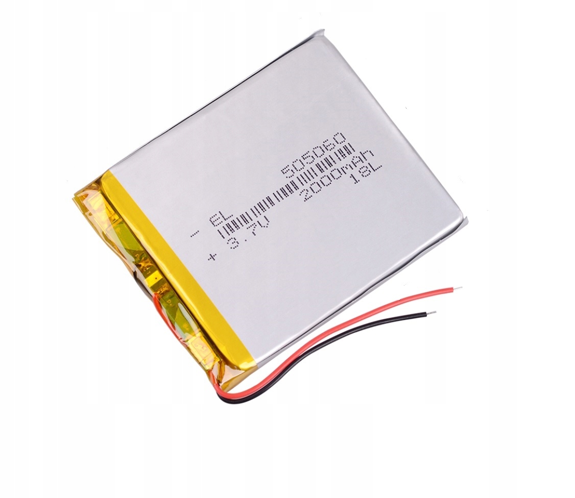 

Akumulator litowo-polimerowy 3.7V 2000mAh