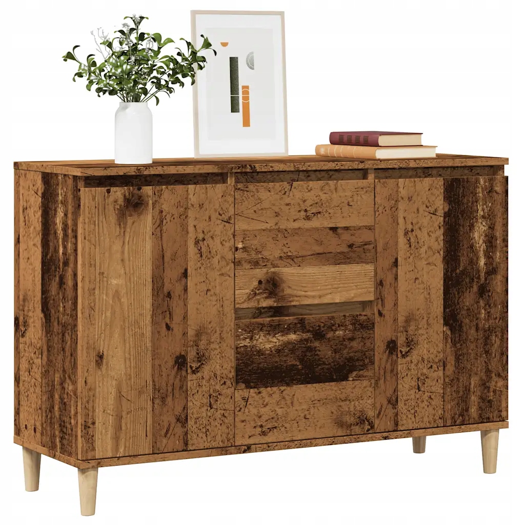 Příborník old wood 102 x 35 x 70 cm kompozitní dřevo Hnědá 856484