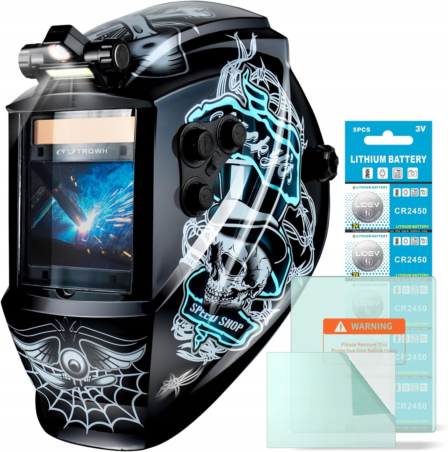 MASKA SPAWALNICZA PRZYŁBICA SAMOŚCIEMNIAJĄCA TRUE COLOR LD14 Z 4 CZUJNIK