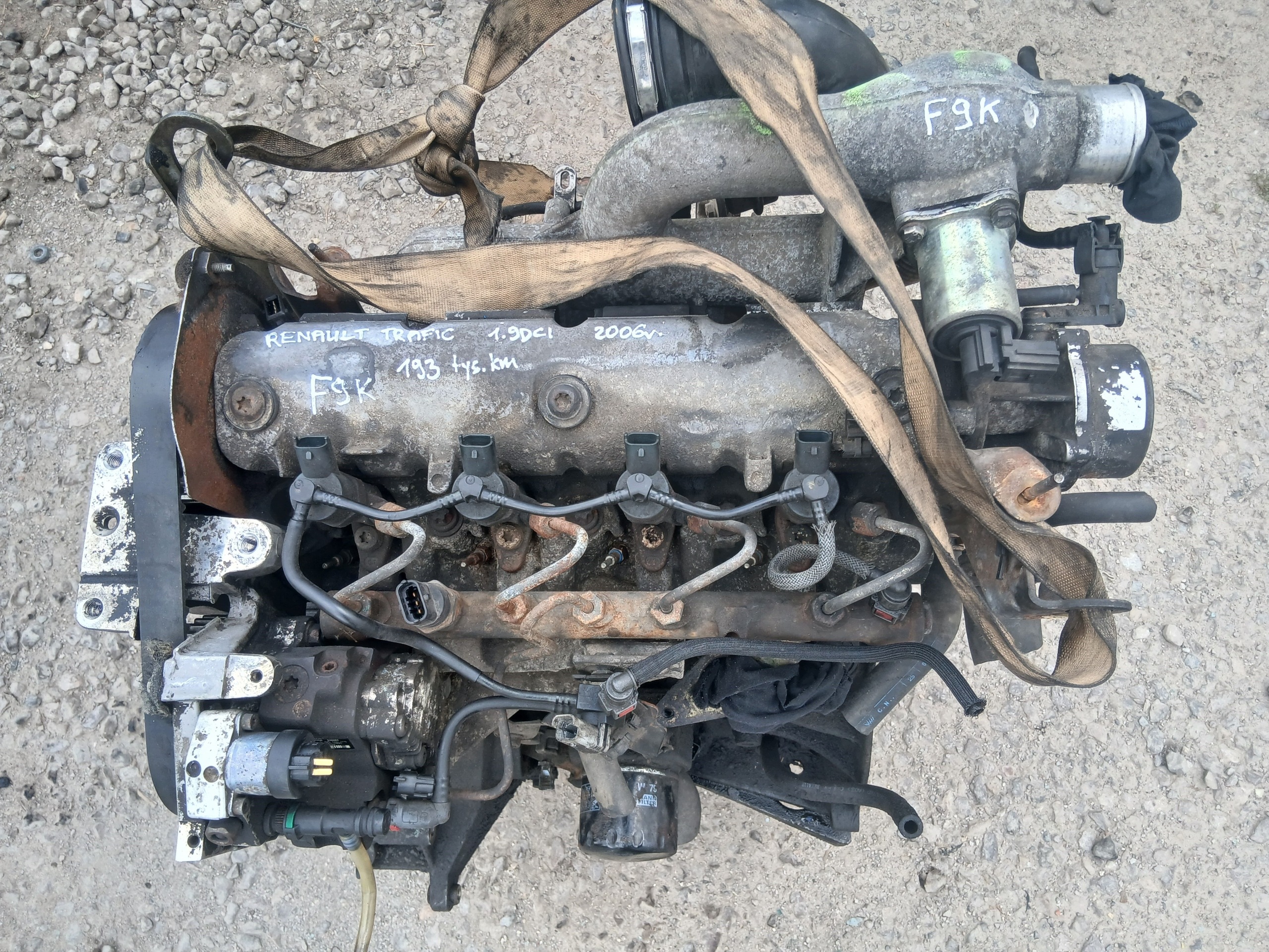 RENAULT TRAFIC OPEL VIVARO 1.9 DCI F9K engine complete KPL 193 TYS KM