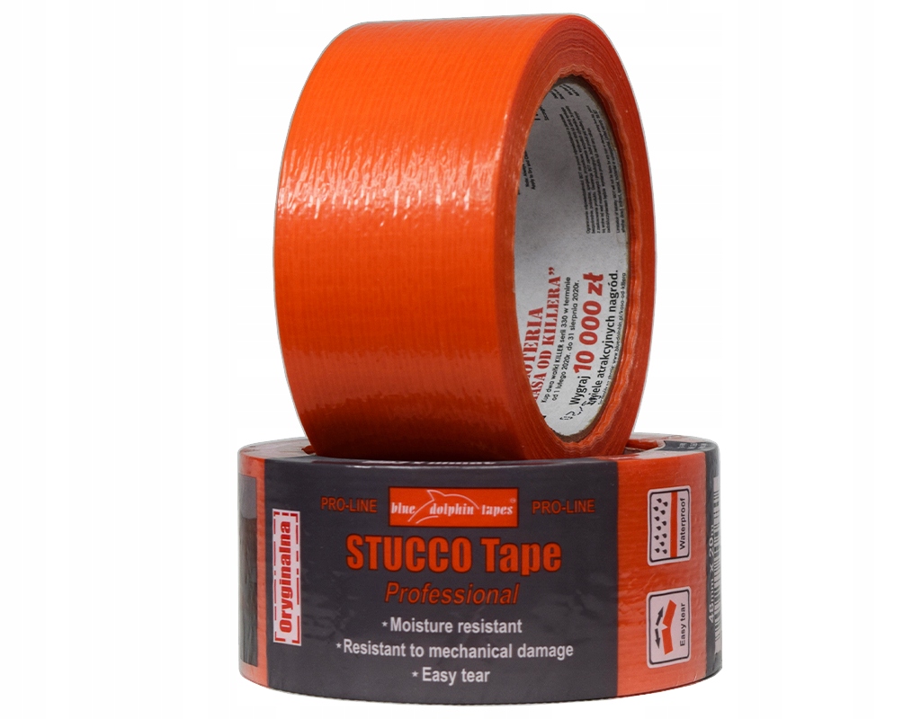 BLUE DOLPHIN TAŚMA TYNKARSKA POMARAŃCZOWA 48MMX20M