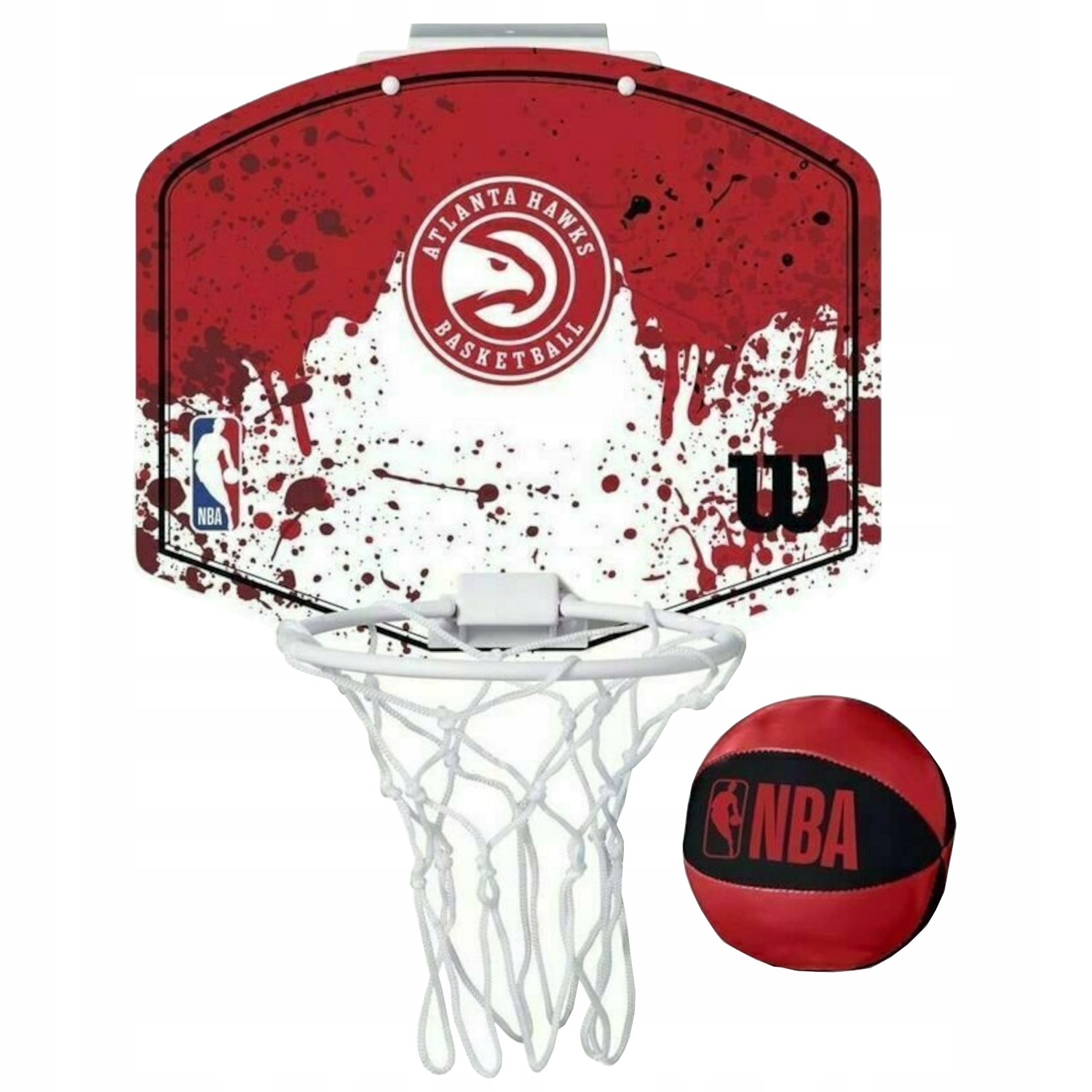 Obręcz do koszykówki Wilson Nba Team Atlanta Hawks Mini Hoop