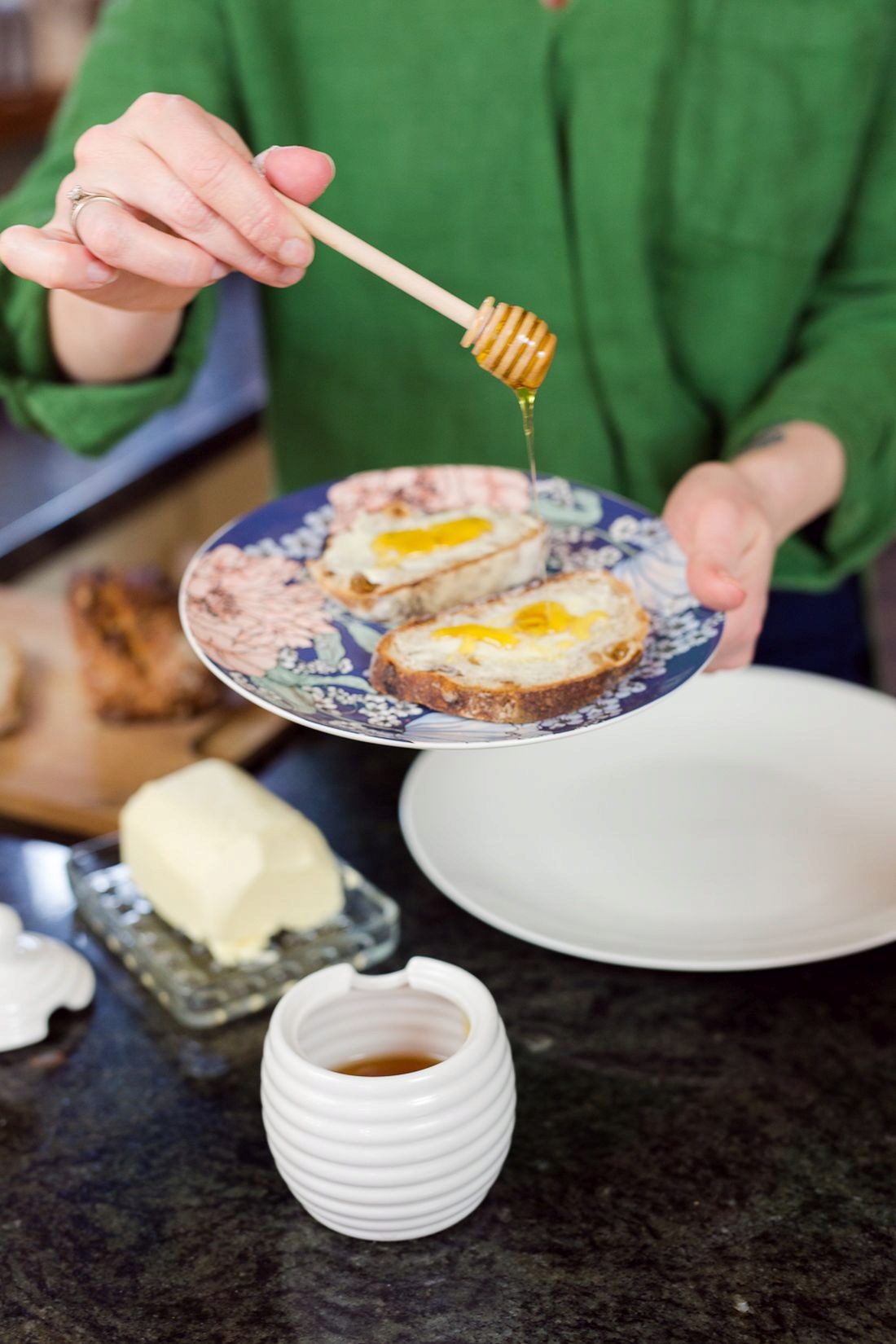 Porcelanowy pojemnik do miodu + nabierak 250 ml Altom Design Marka Altom Design