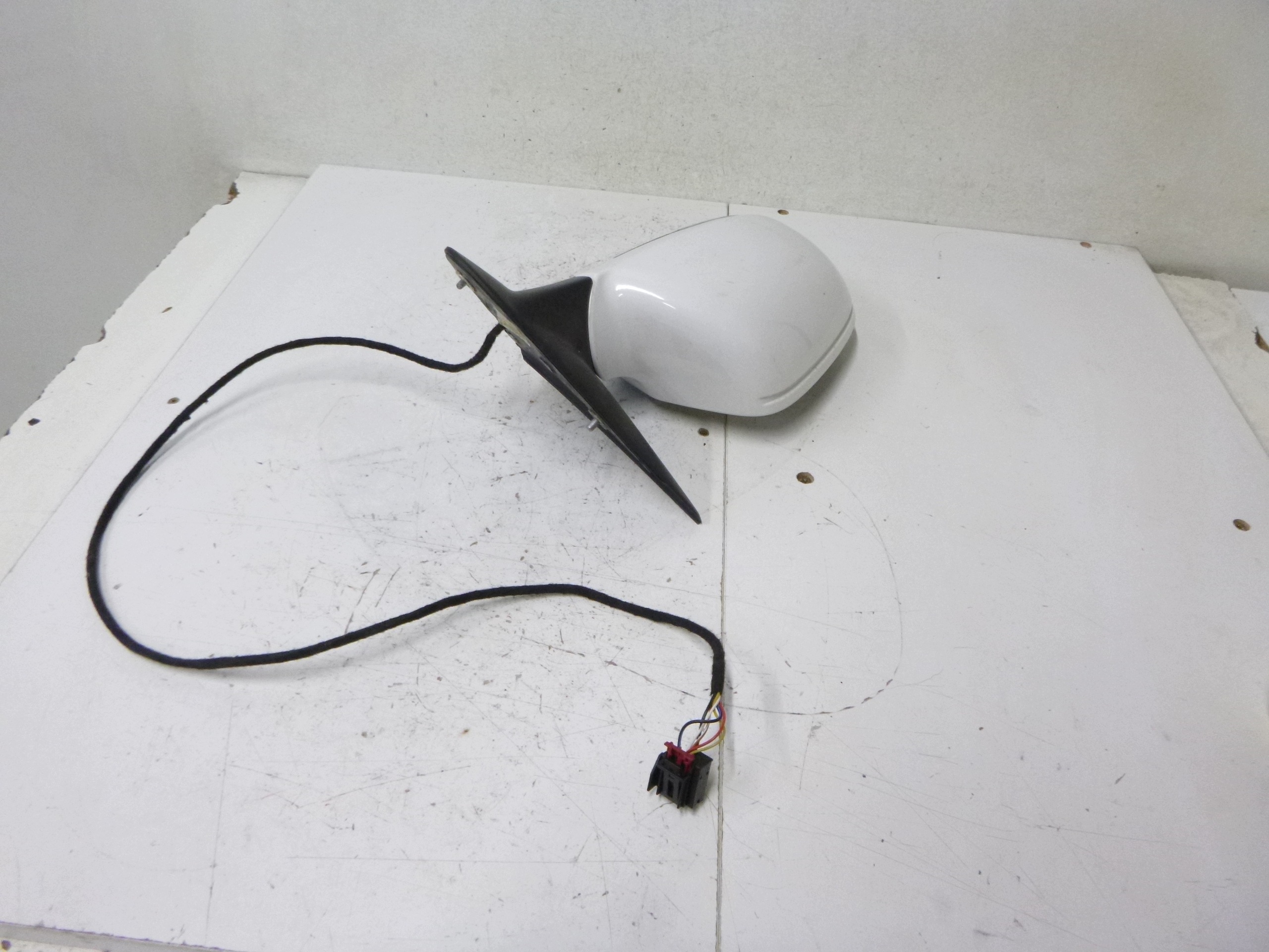 mirror right electrics Skoda Octavia II kombi LF9F biale 2004-2013 6PIN