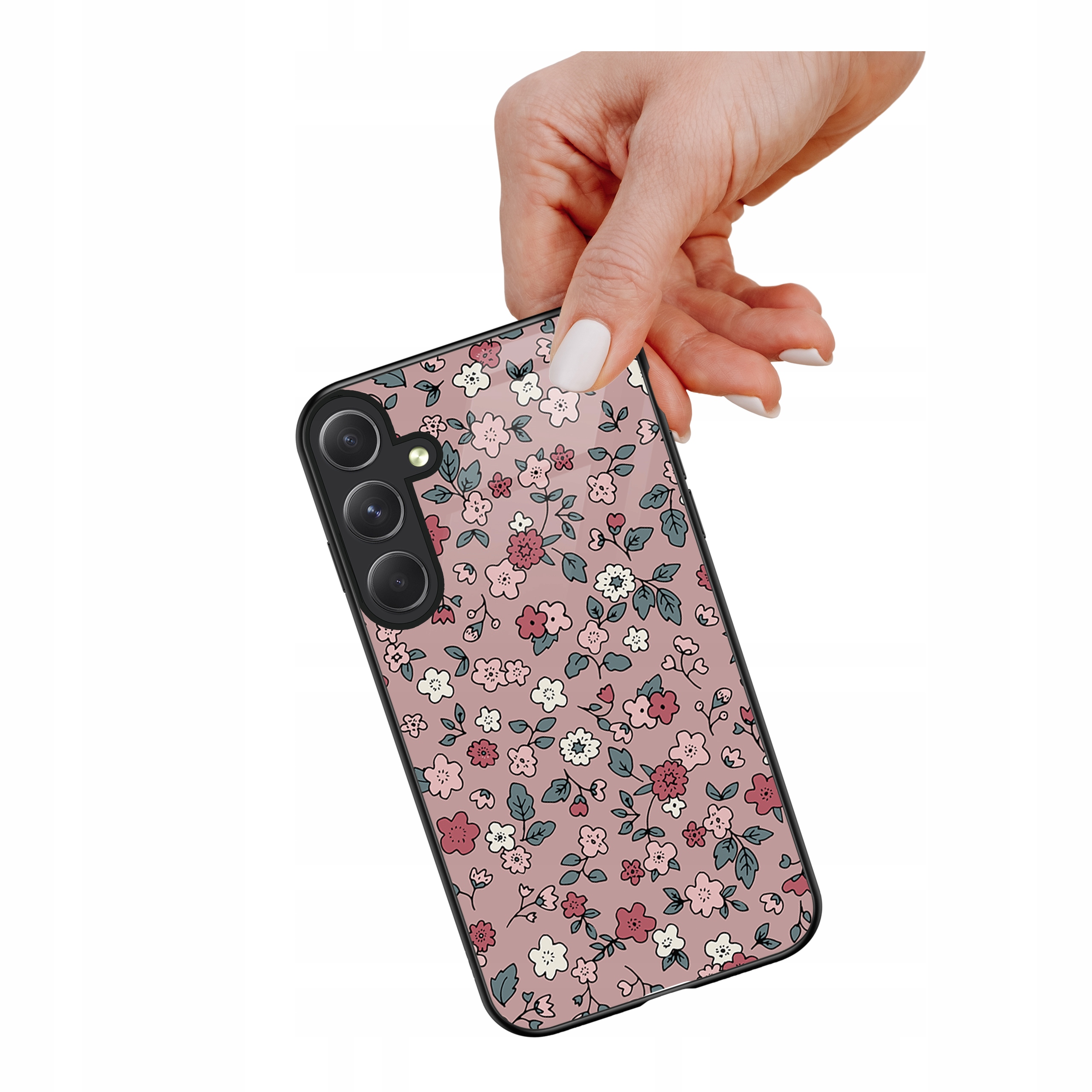 Etui szklane ceramiczne do Samsung Galaxy S25 Fe Szept kwiatów
