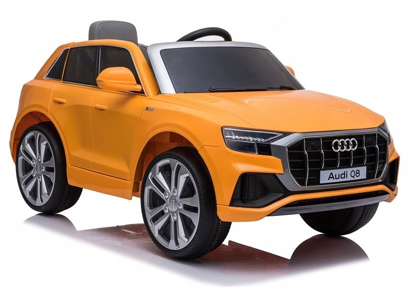 Auto na akumulator AUDI Q8 Pilot Skóra USB Orange Szerokość pojazdu 66 cm