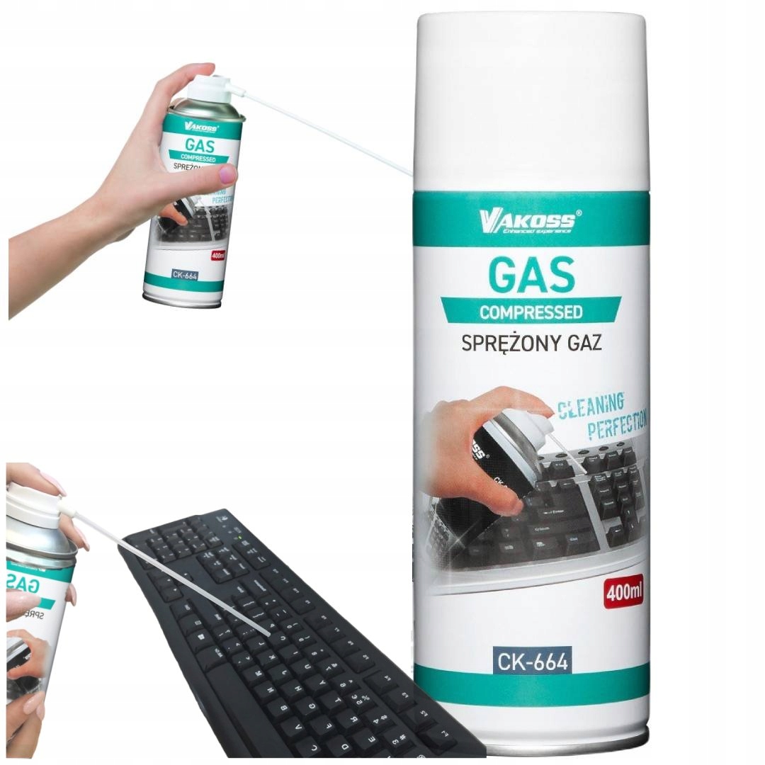 

Vakoss Sprężony Gaz Powietrze Do Czyszczenia 400ml