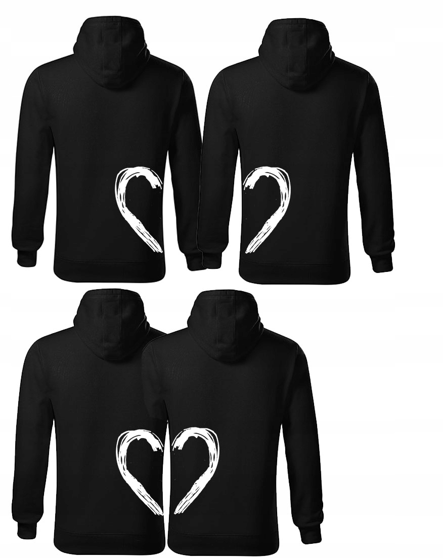 

Zestaw Walentynki Bluzy Dla Par Love Serce