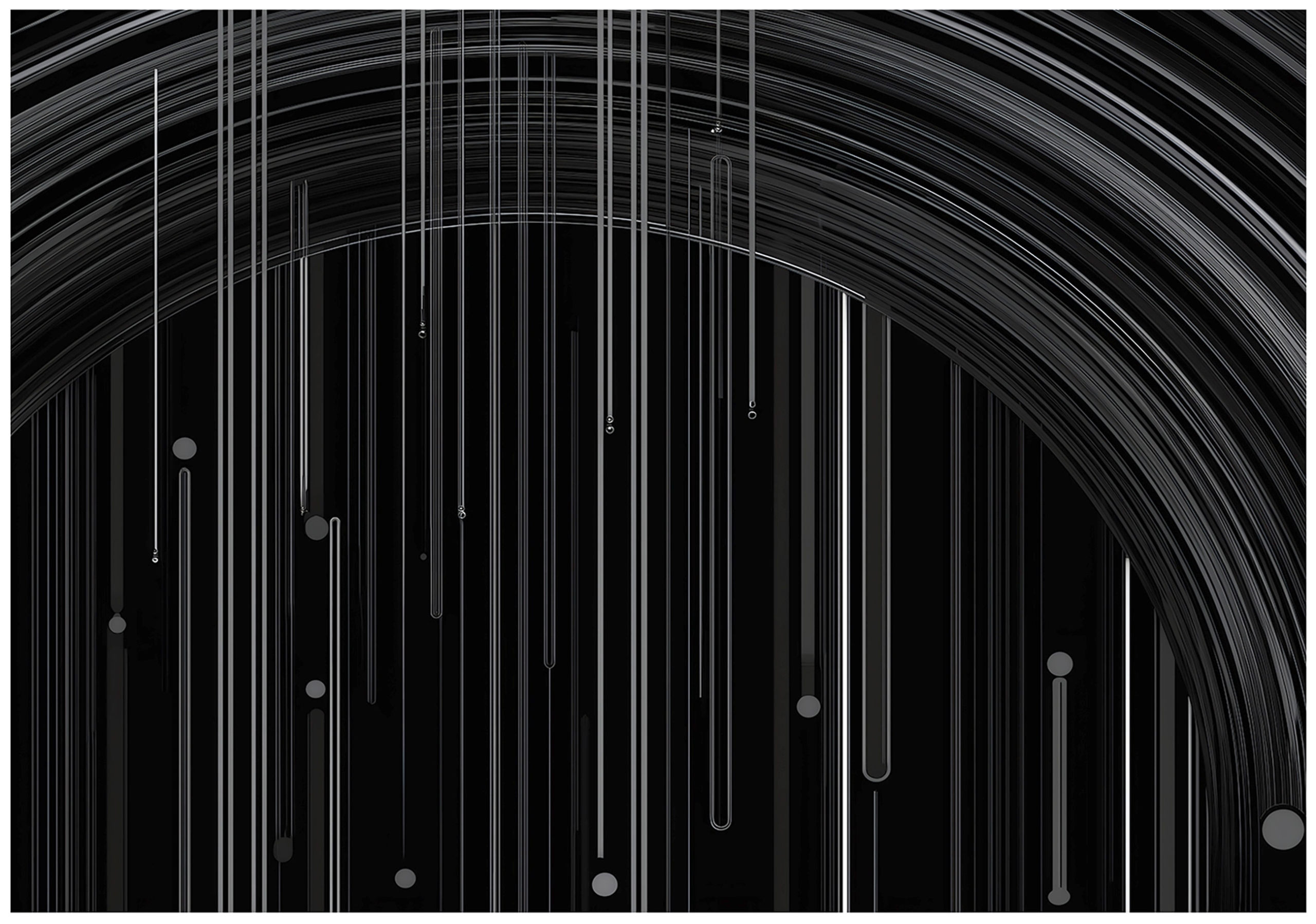 Fototapeta Abstrakce Černobílá Geometrický Moderní Vzor 350x250