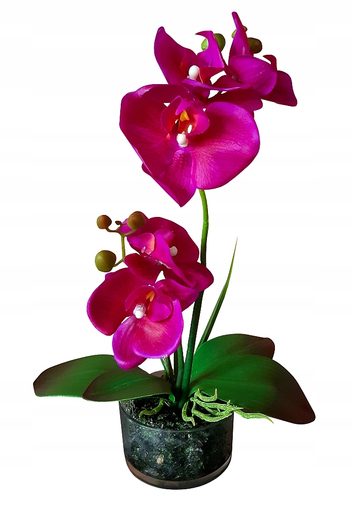 

Storczyk Sztuczny silikonowy w doniczce Orchidea