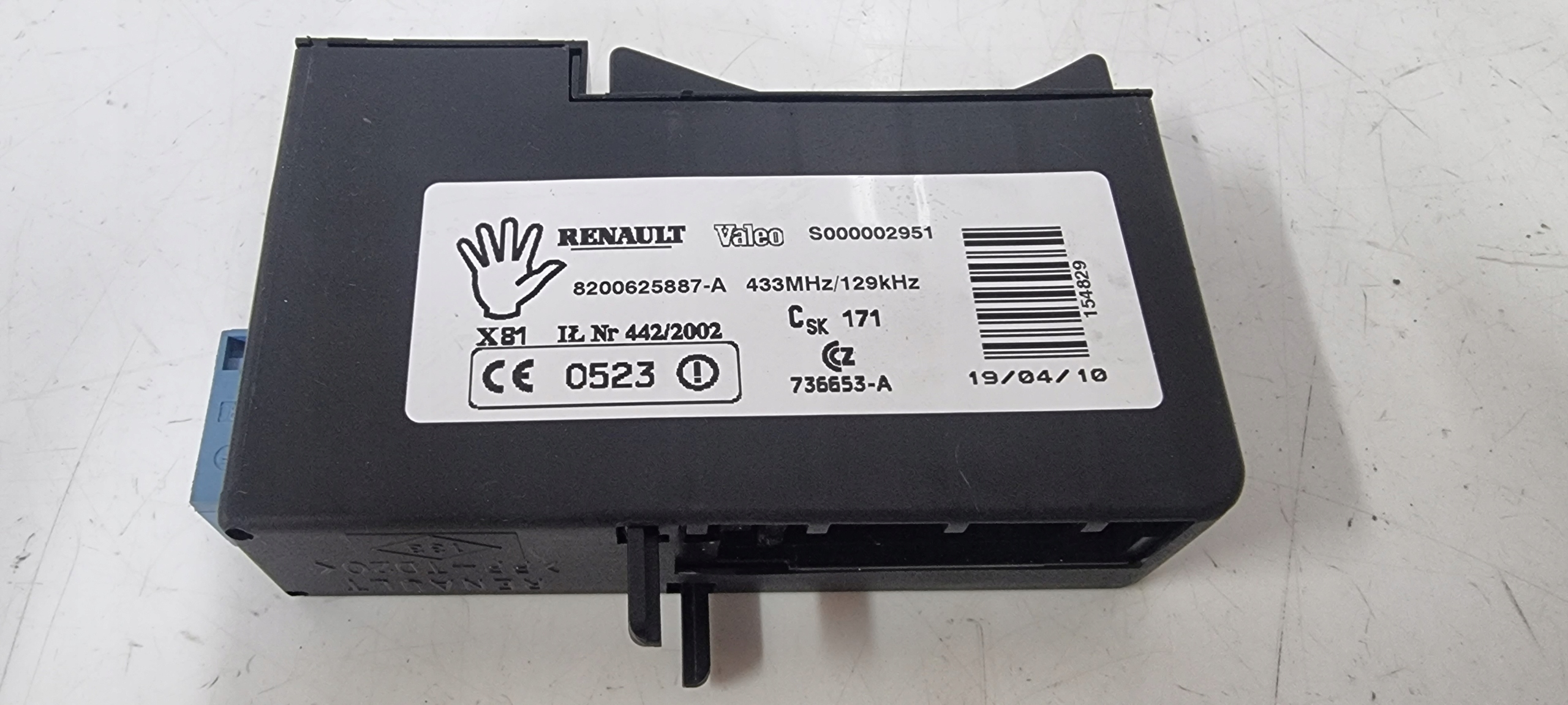 CZYTNIK KARTY STACYJKA HANDS FREE RENAULT ESPACE IV LIFT