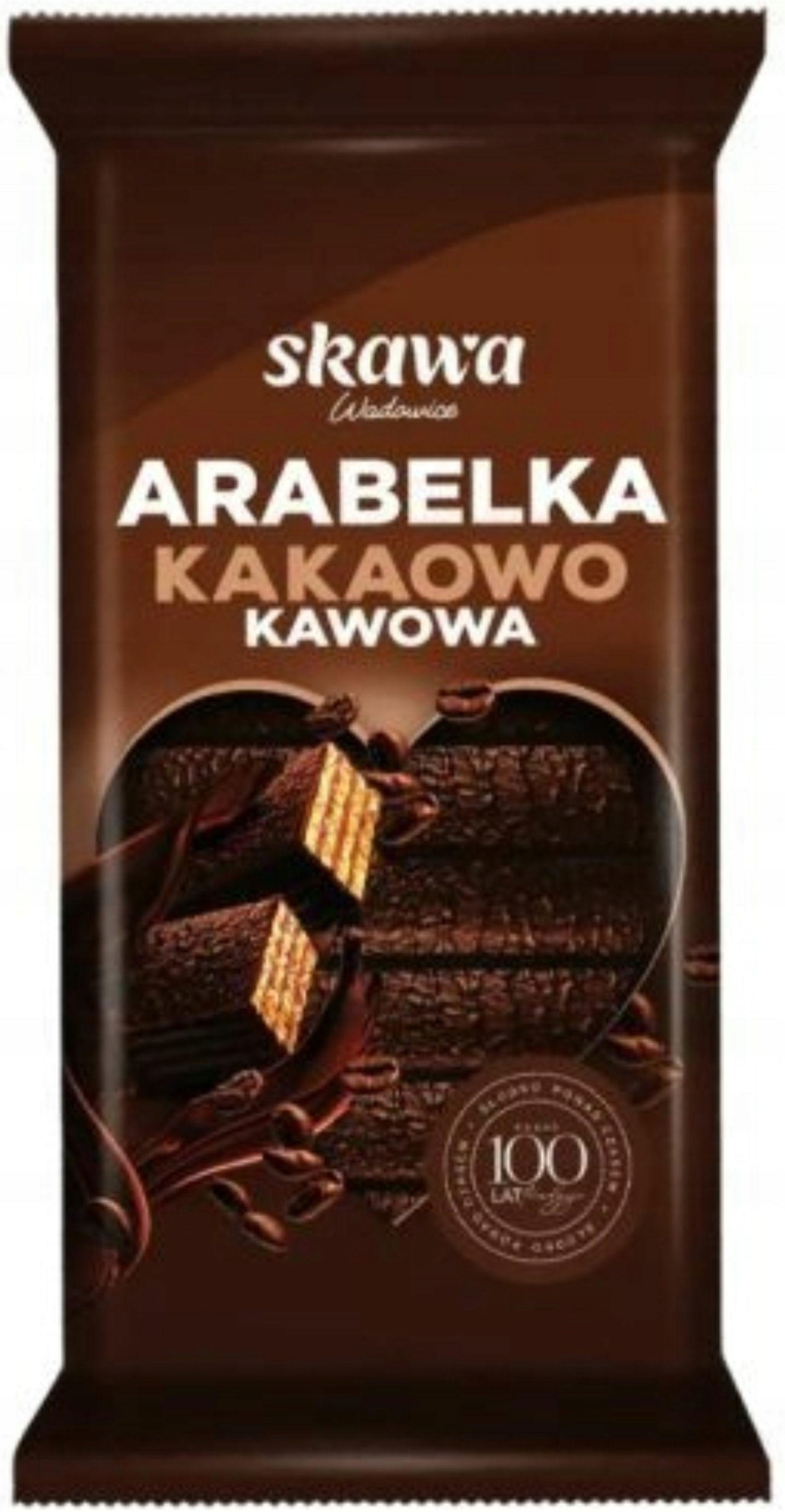 15 Sztuk Skawa Wafelki 190G Arabelka Kakaowo-kawowa