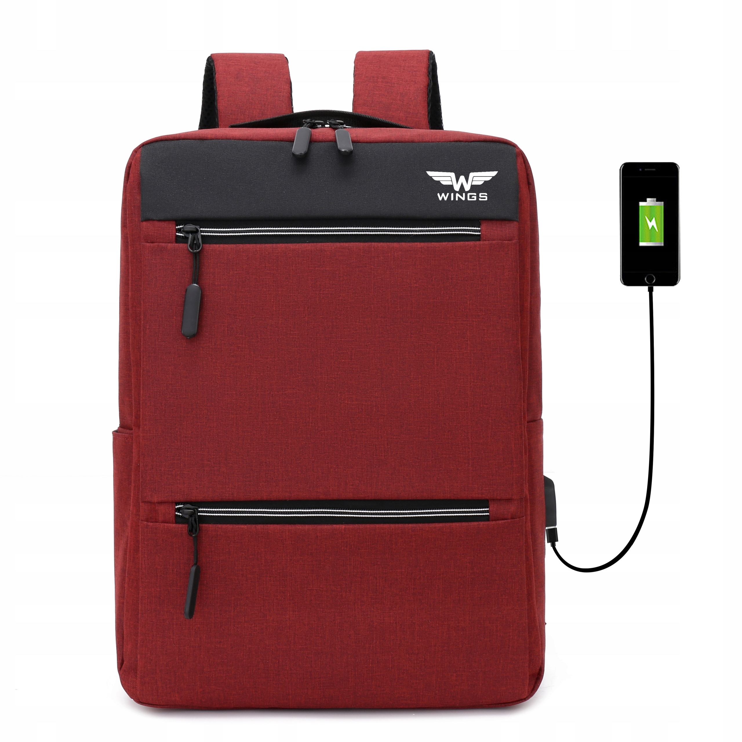 

Wings Plecak na Laptop 17 cali Wodoodporny z Usb