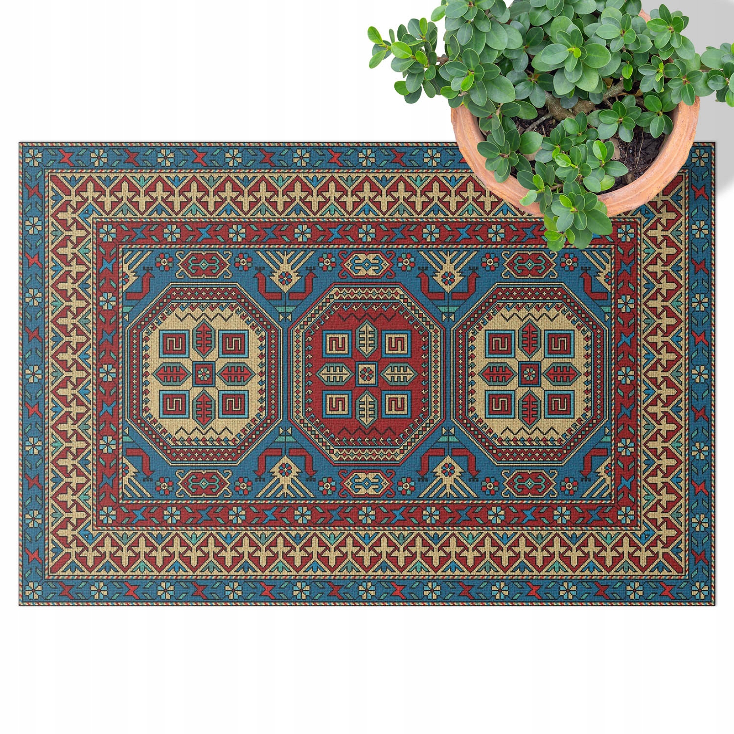 Balkonový Koberec koberec s originálním vzorem Tropický patchwork 60x90