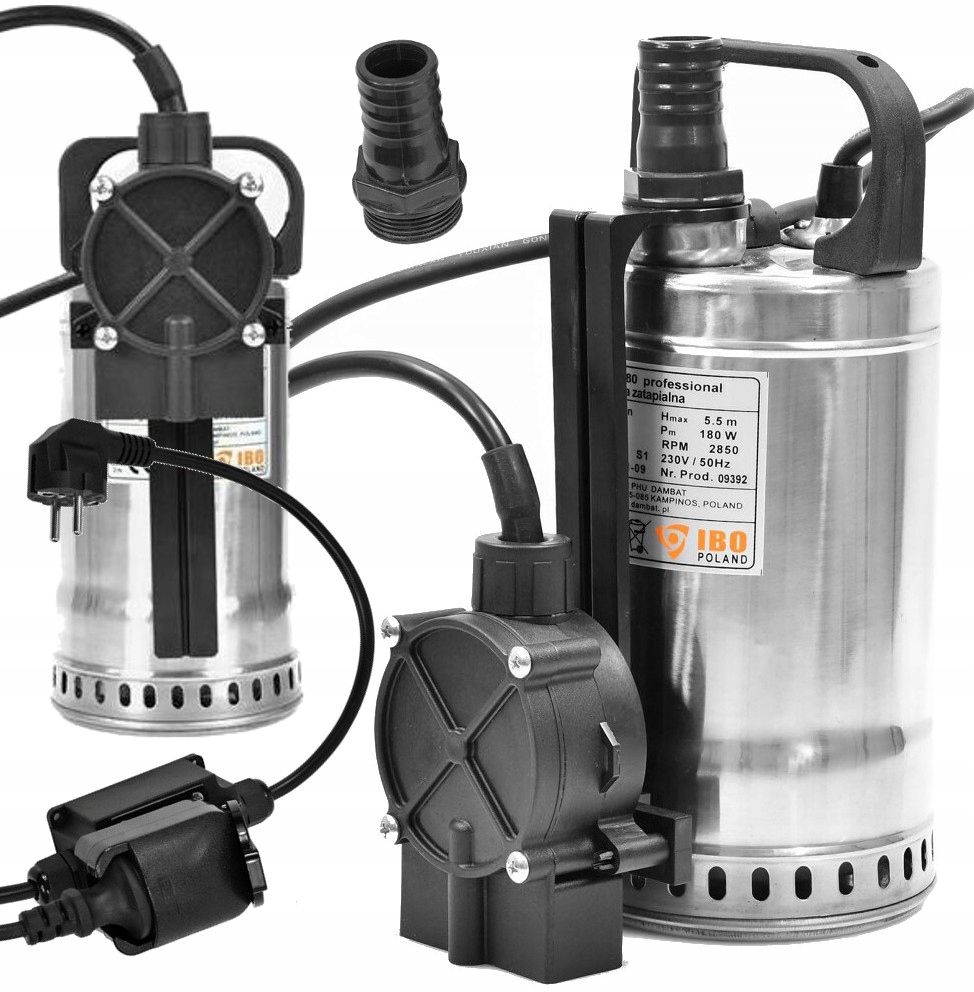 Ibo Ponorná Pumpa S Pneumatickým Plovákom Na Vodu Swq 180 Inox Výkonná