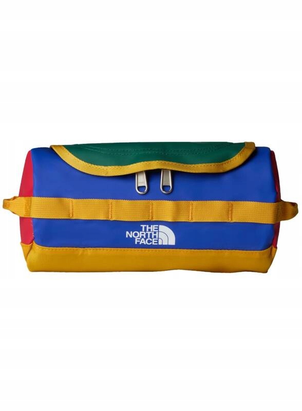 Kosmetická taška The North Face Base Camp Travel Canister S modrá červená zlatá