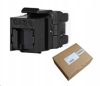 Solarix Multipack 24 ks rýchly rez CAT6 Utp RJ45 keystone čierny SXKJ-6…