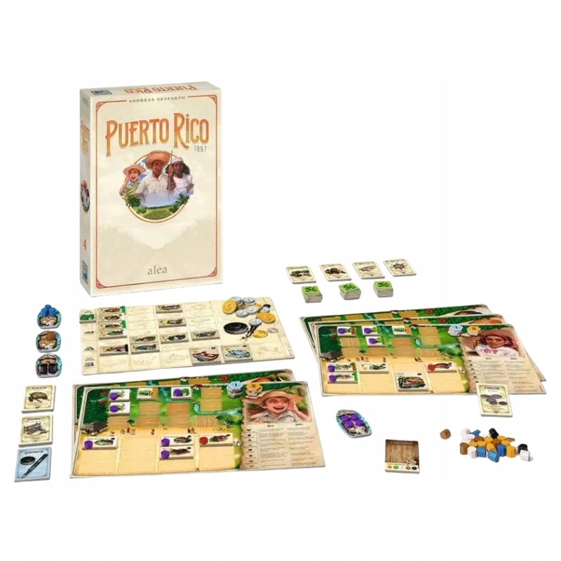 Ravensburger Gra Planszowa Puerto Rico Strategiczna Ekonomiczna 2-5 Graczy