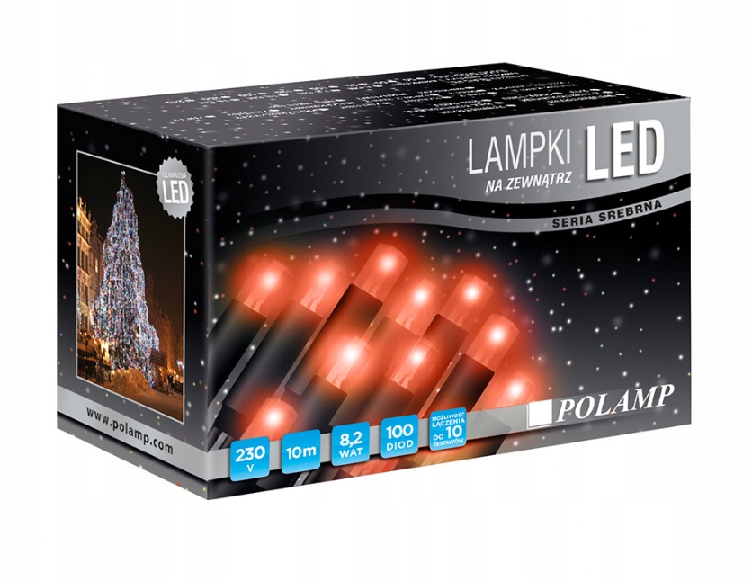 

Lampki Choinkowe Led czerwone zewnętrzne 10 m