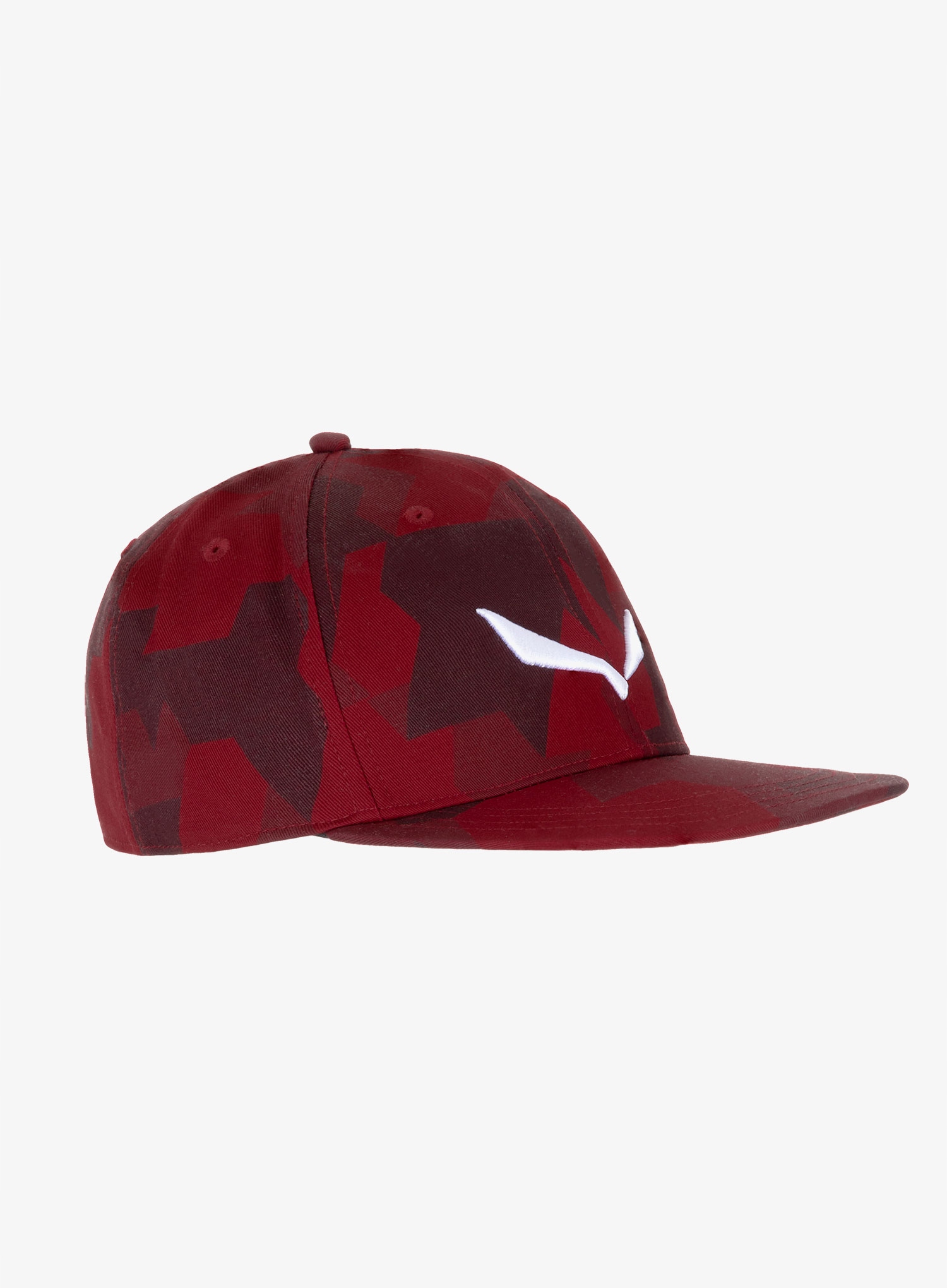 Czapka z daszkiem Salewa Puez Camou Flat Cap - syrah camou