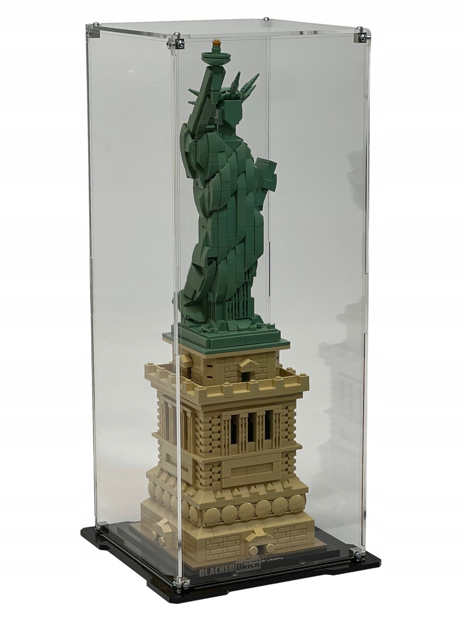 Vitrína Blacked Brick pre Lego 21042 Architecture Socha slobody
