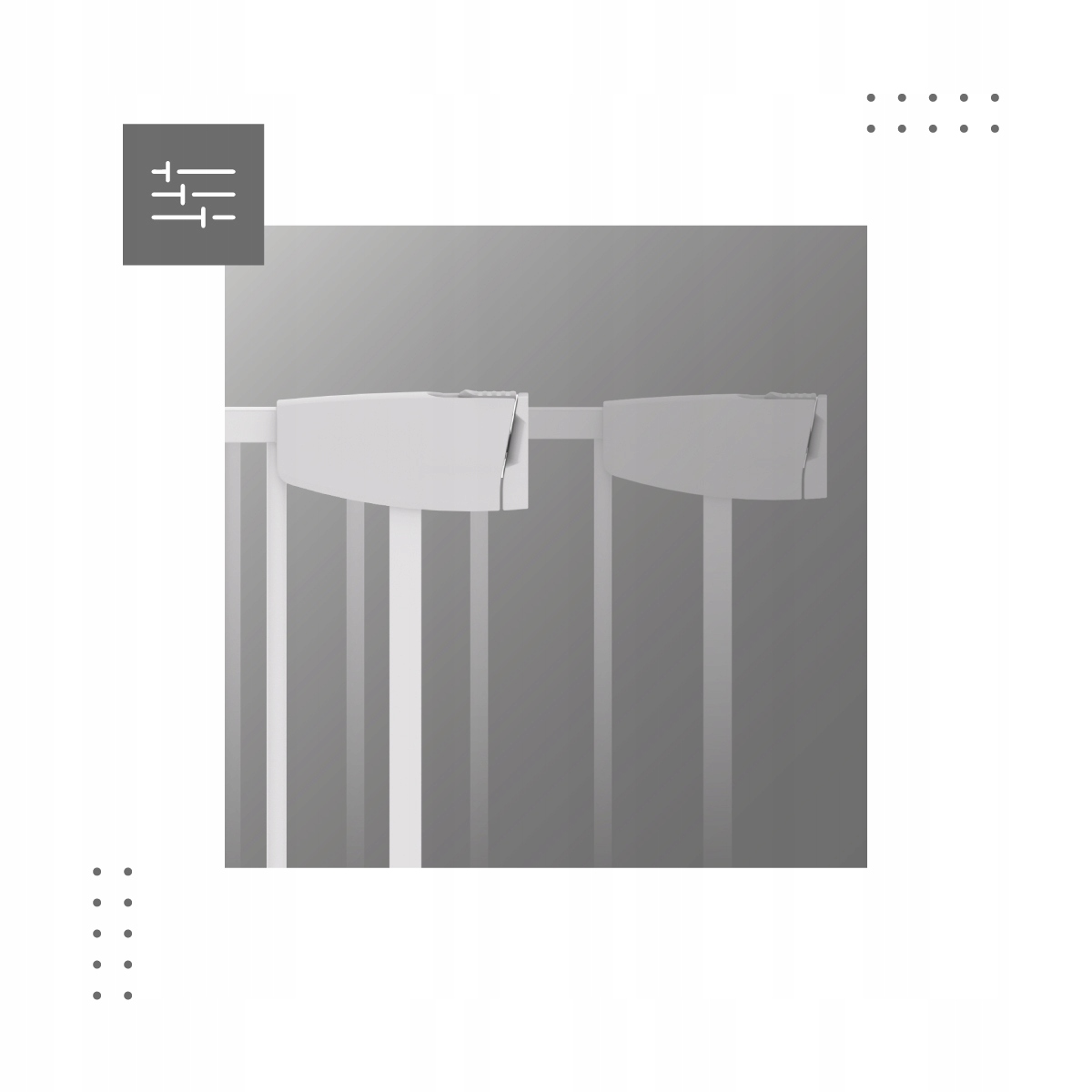 Barierka ZABEZPIECZAJĄCA Tulano Biała Na SCHODY I DO DRZWI 70–104 cm Rodzaj przykręcana rozporowa