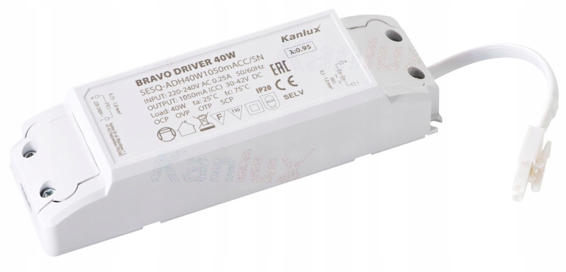 

Zasilacz elekroniczny Led Bravo Driver 40W Kanlux