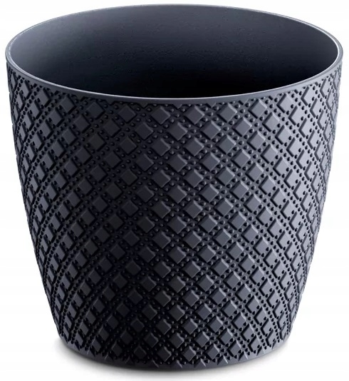 Doniczka Osłonka ORIENT 19 cm kolor SZARA Kamienna Maks. szerokość 19 cm