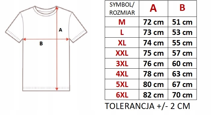 T-SHIRT KOSZULKA MĘSKA BAWEŁNA WIELE KOLORÓW 4XL Linia plus size (duże rozmiary)