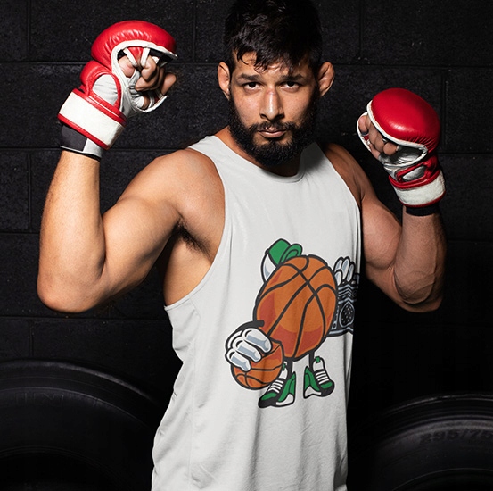 TANK TOP ANIMOWANE STREET BASKETBALL Rozmiar L