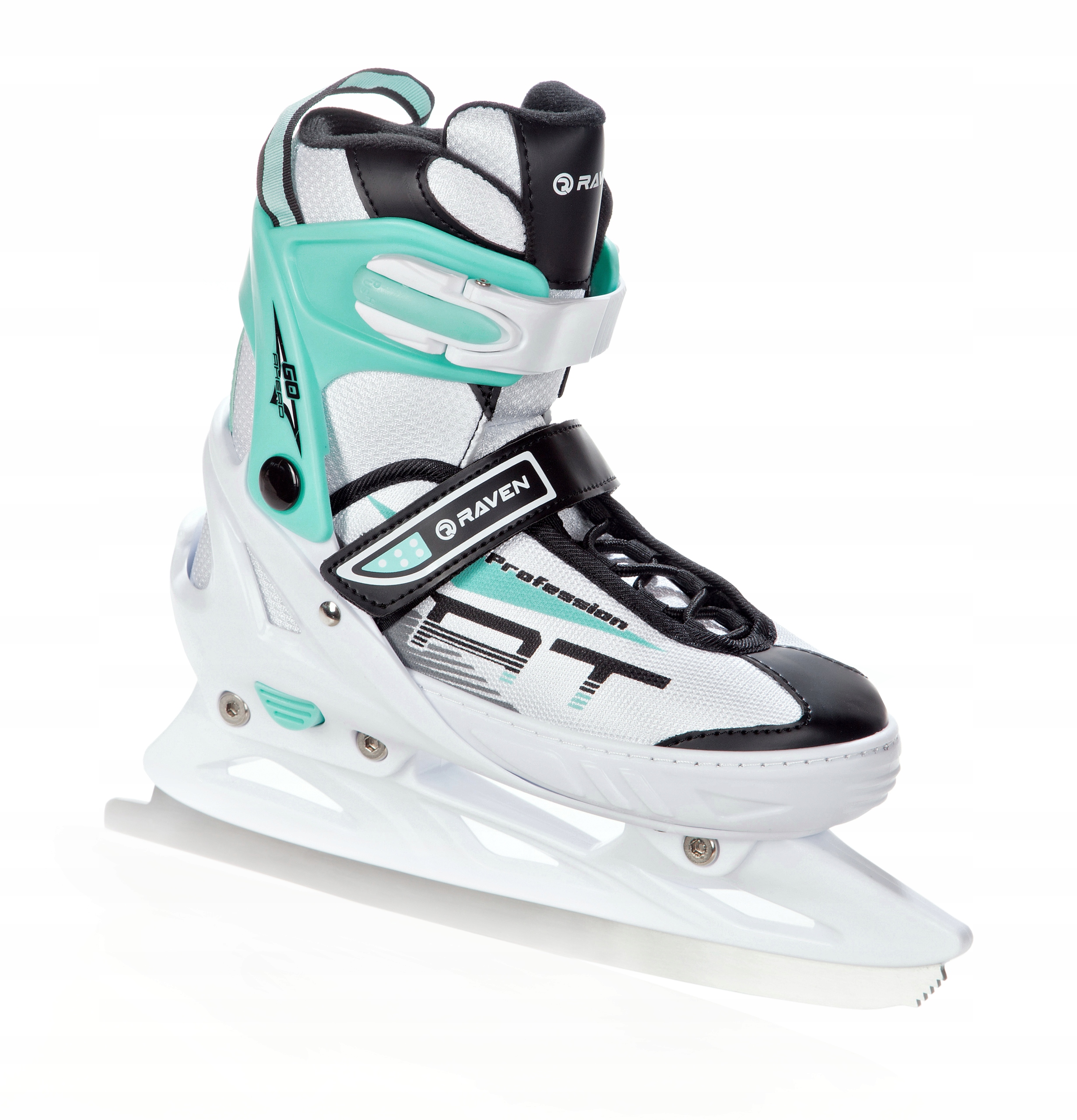 Rolki Wrotki Łyżwy 4w1 Regulowane RAVEN Profession White/Mint 38-42 Model Profession