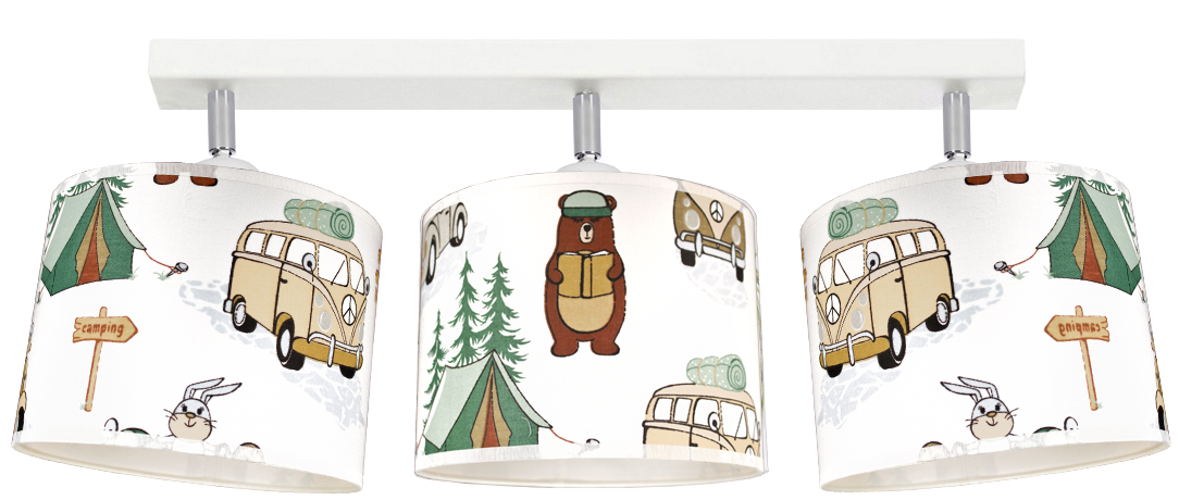 

Żyrandol Lampa Sufitowa Boho Camp Abażur Led