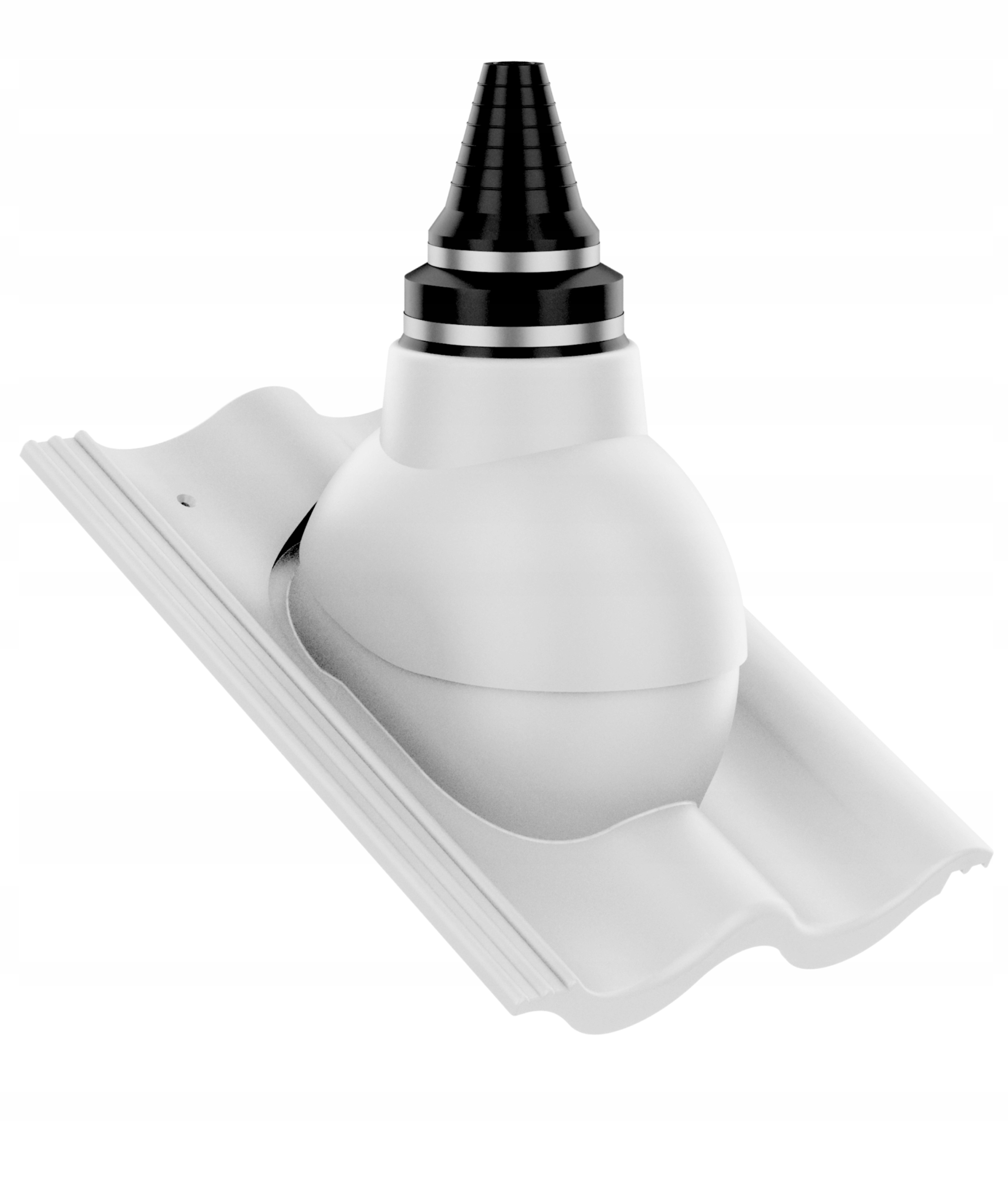 Anténní přechod těsného střešního průchodu Benders Palema Šedý